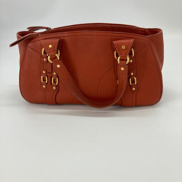 Cole Haan Village F05 burnt orange, gold, handbag. - Picture 1 of 11